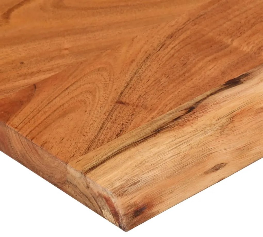 tömör akácfa téglalap alakú fali polc 40 x 20 x 2,5 cm