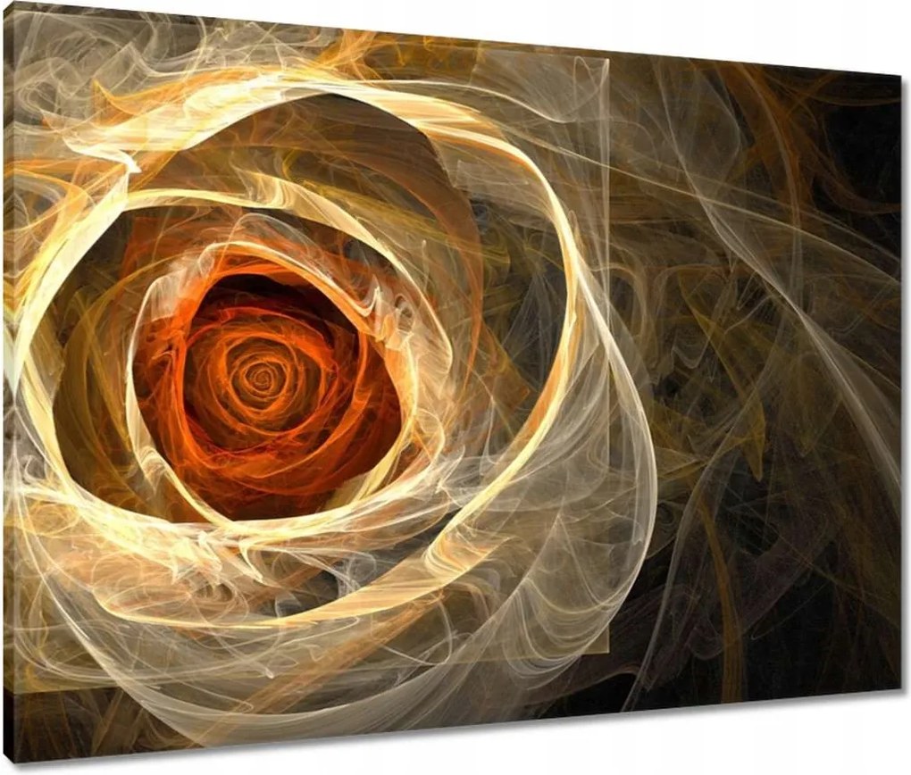 Vászonkép 80x60 Fraktál rózsa