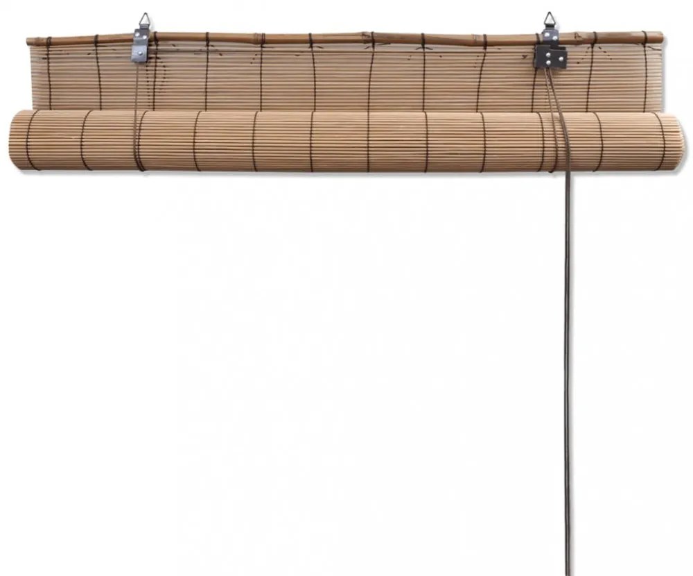 2 db barna bambusz redőny 80 x 160 cm