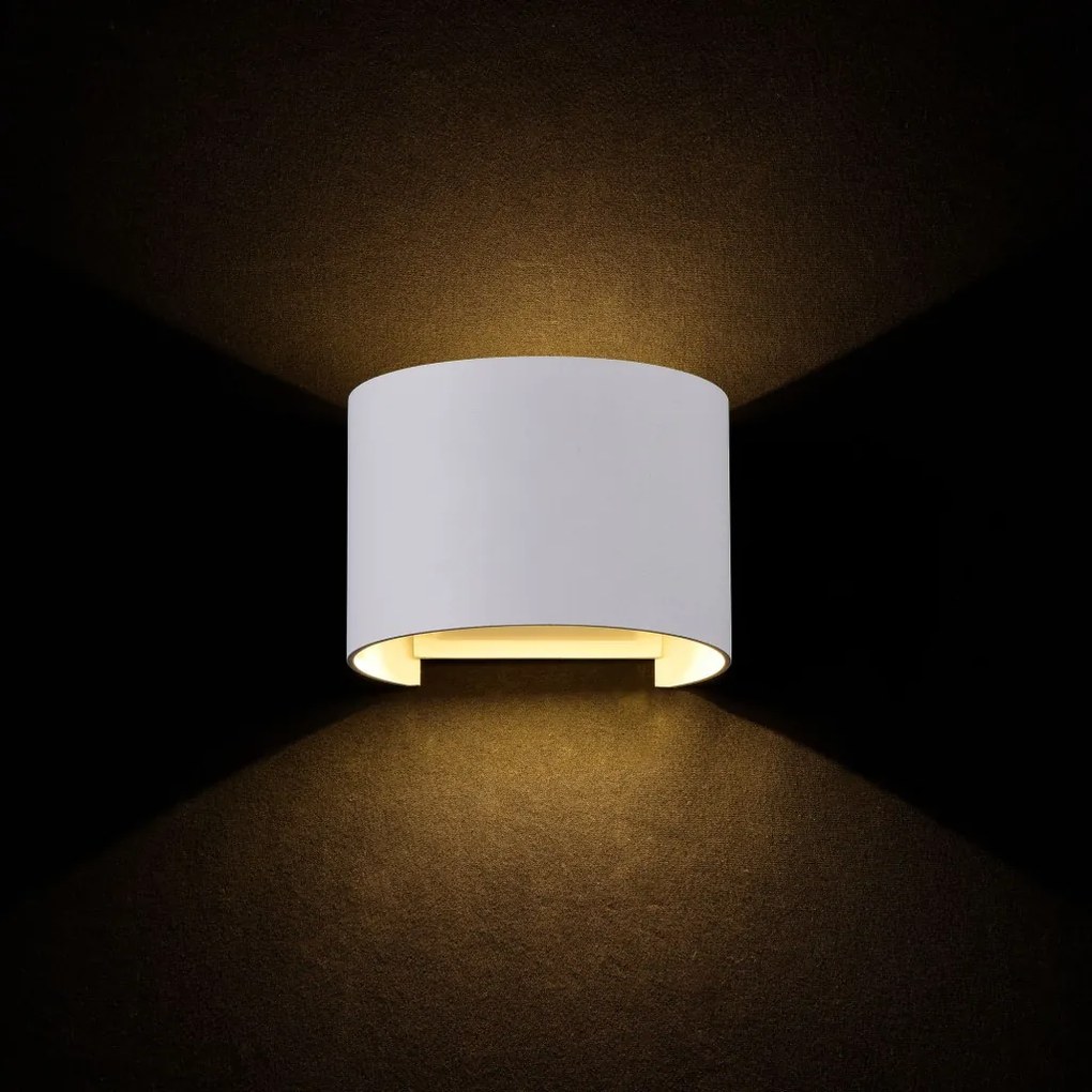 MAYTONI O573WL-L6W FULTON Modern Kültéri Fali Lámpa Fehér LED IP54