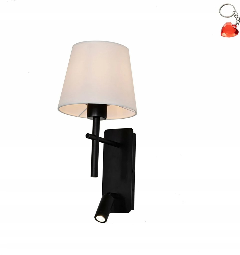 Fali lámpa Led reflektorral 2,5W Luna W4106-2BK+WH Zuma Line