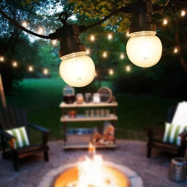 Retlux - LED Kültéri dekoratív lánc GIRLAND G45 10xE27/230V 8m IP44 meleg fehér