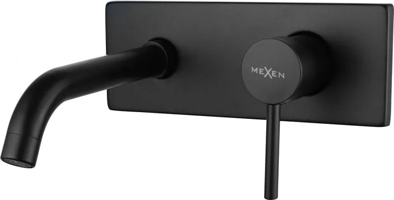 Mexen Alma fali beépíthető mosdócsaptelep, fekete - 75115-70