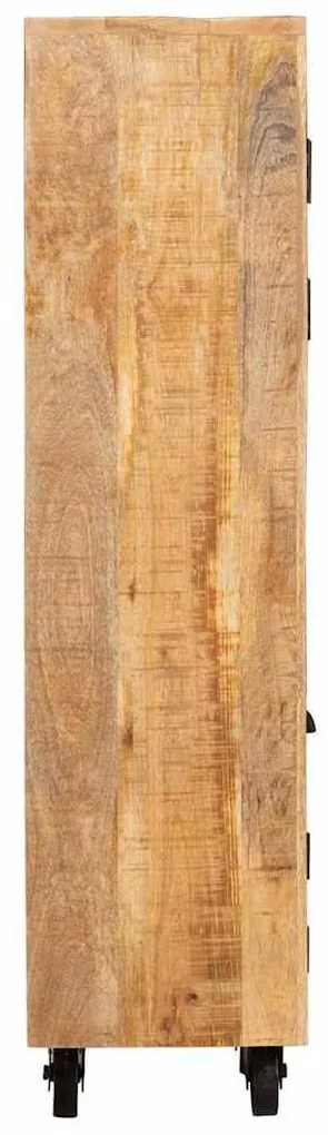 Magasfiú fiókkal Barna 40 x 30 x 120.5 cm tömör mangófa