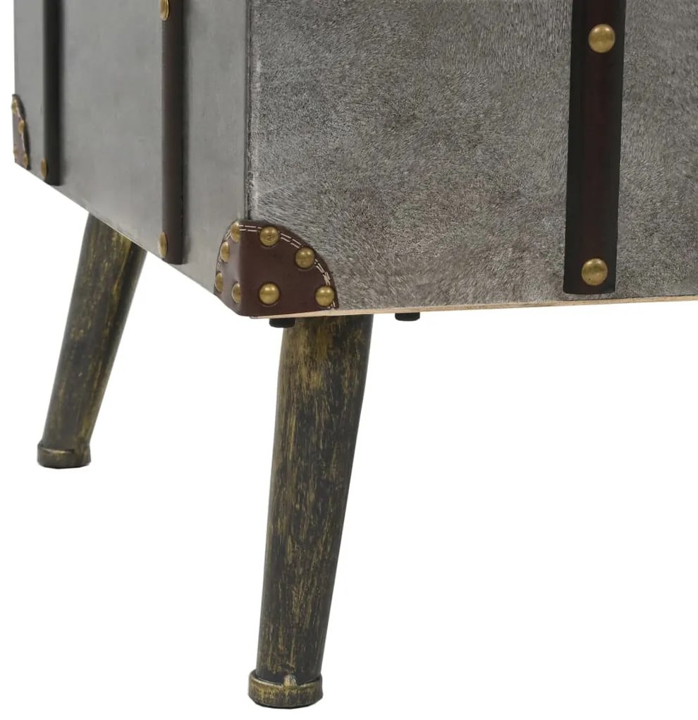 MDF és alumínium dohányzóasztal 102 x 51 x 47,5 cm