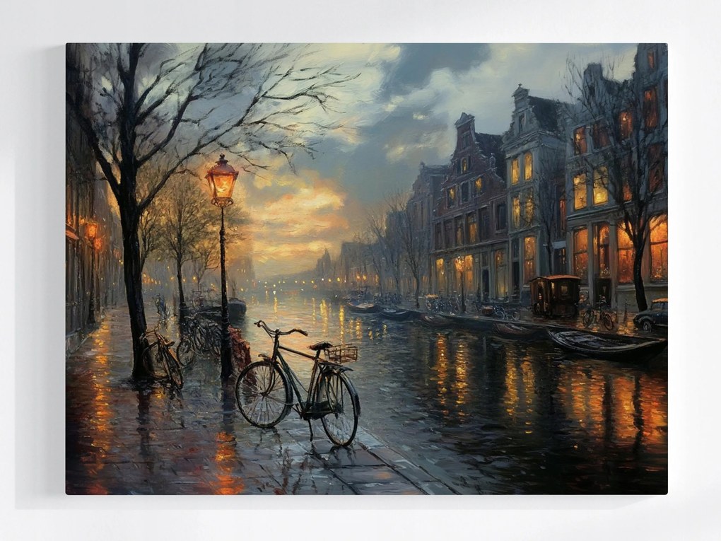 Poszter Építészet Város Amszterdam Hollandia Kilátás 100x75