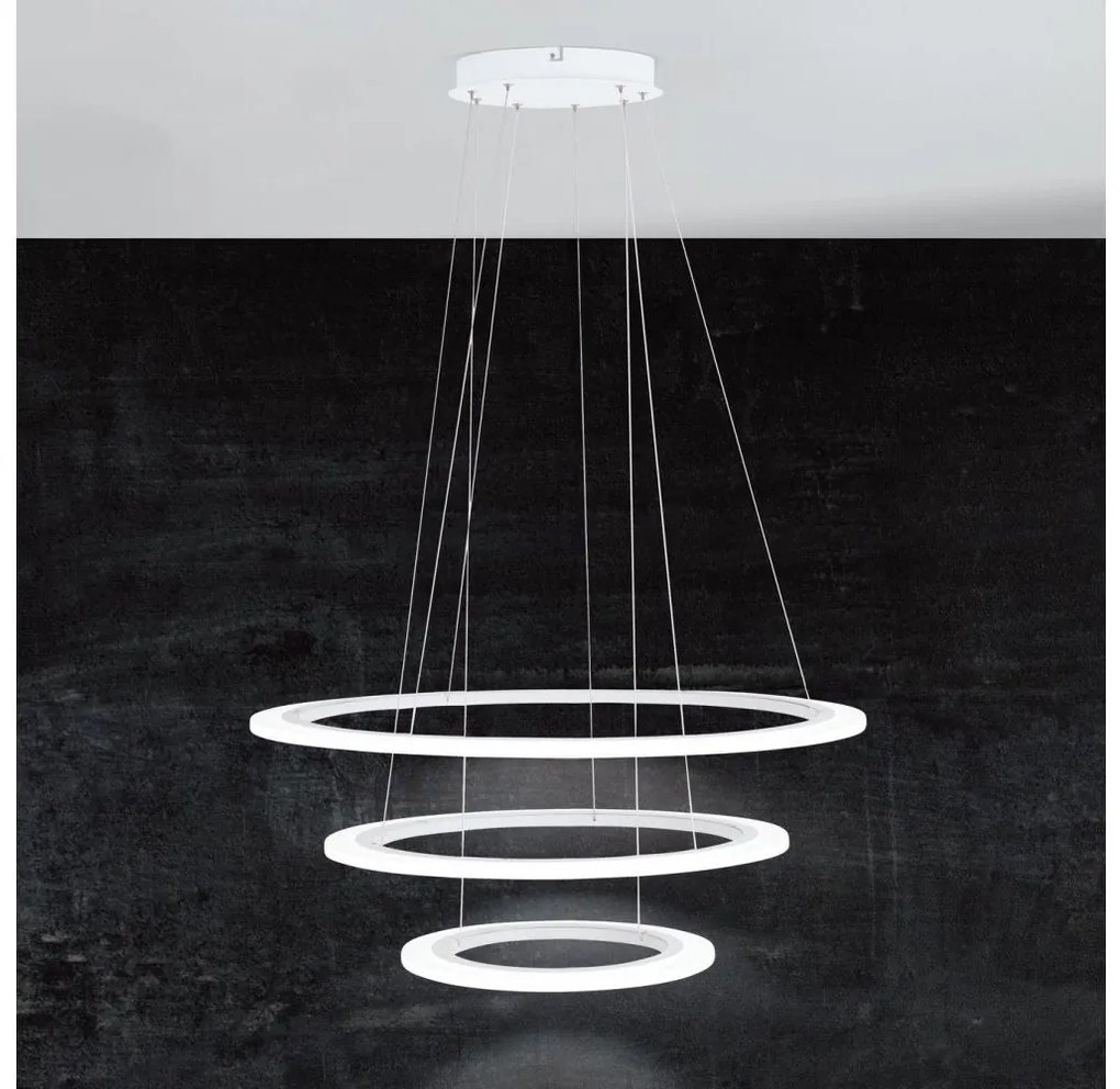 Eglo 39274-LED Dimmelhető csillár zsinóron PENAFORTE 1xLED/45W/230V+1xLED/33W+1xLED/19,5W