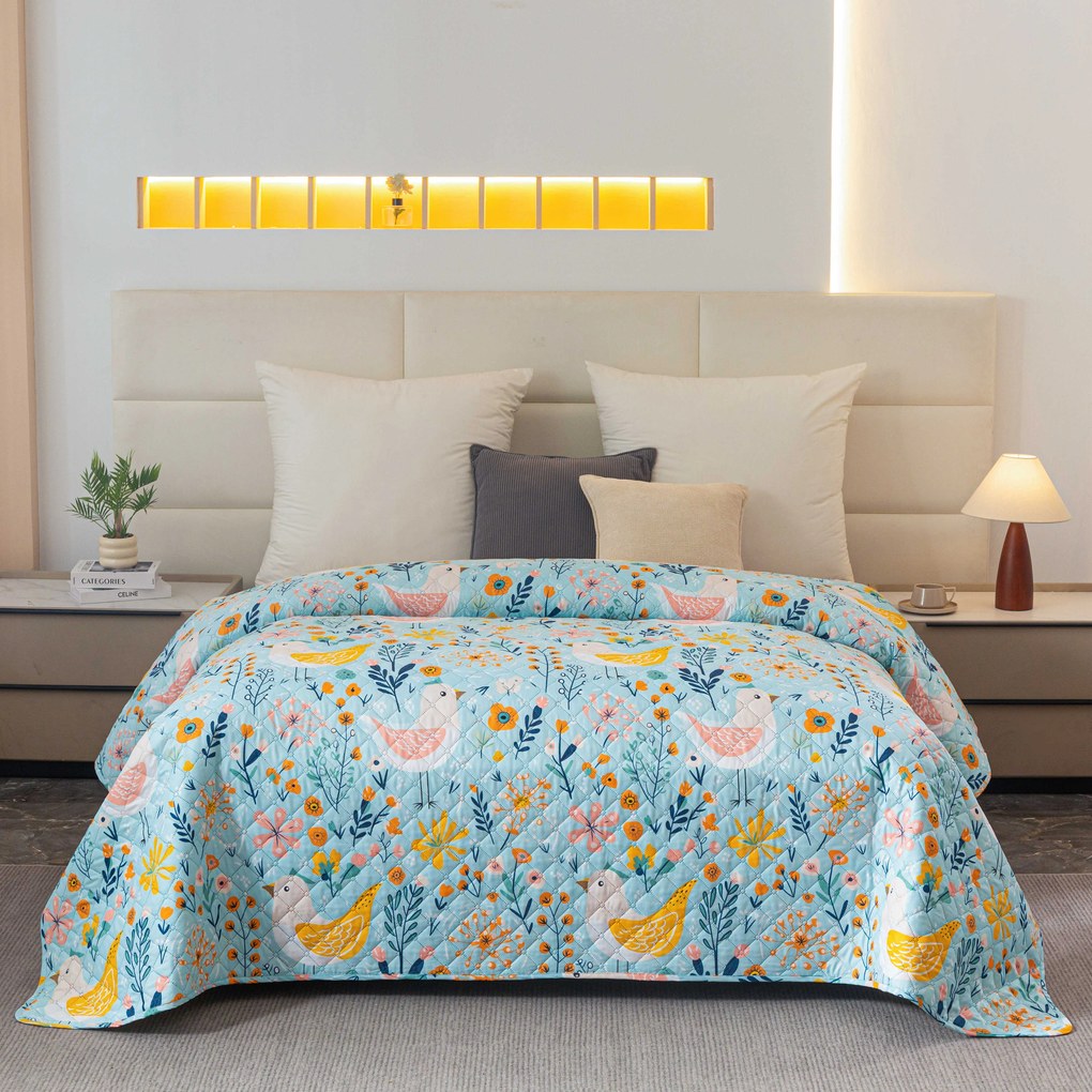 Ágytakaró SPRING TWEET, színes Méret: 170 x 210 cm