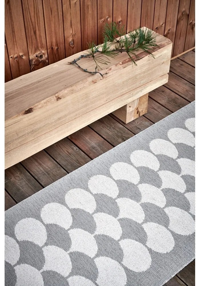 Krémszínű kültéri-beltéri futószőnyeg 70x150 cm Poppy Linen – Pappelina