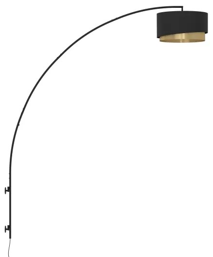 Eglo 390406 - Fali lámpa MANDERLINE 1xE27/40W/230V fekete/arany