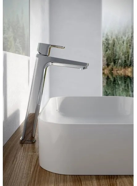 Ravak X070130 - FREE mosdócsaptelep, 33,4 cm, fényes króm