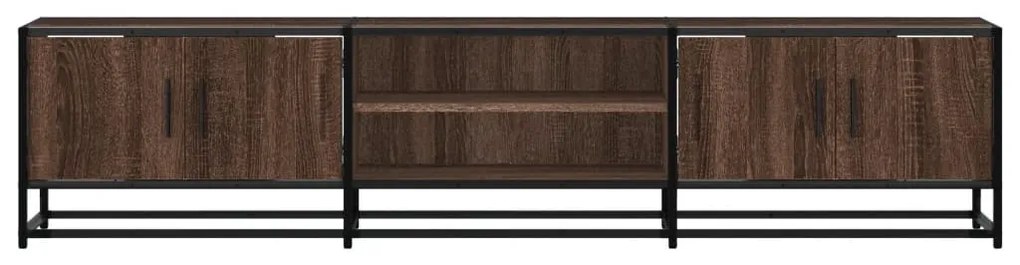 barna tölgy színű szerelt fa TV-szekrény 180 x 35 x 41 cm