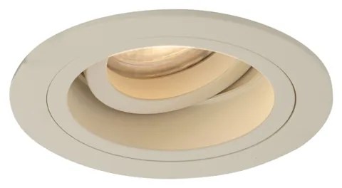 6 darabos modern, bézs színű, süllyesztett spotlámpa készlet GU10 50mm-es, forgatható és dönthető - Chuck