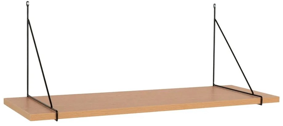 Natúr színű fali polc kőrisfa dekorral 80 cm Chiba – House Nordic