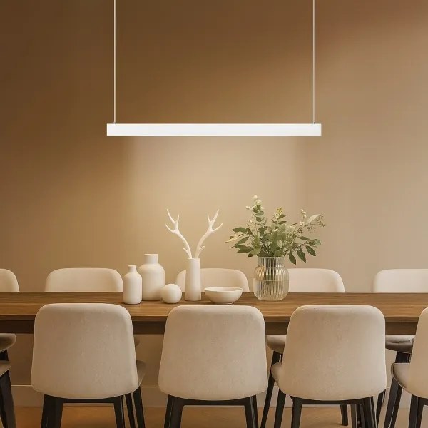 LINEA LED kábeles csillár, 36W/230V, 3000/4000/5700K, CRI 90, fehér