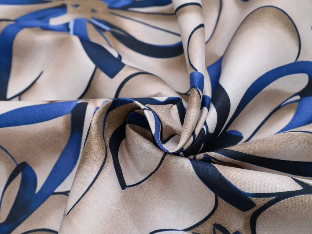 Mikroszálas ágynemű FLORVINA bézs Ágyneműhuzat mérete: 2 db 70 x 90 cm | 200 x 220 cm