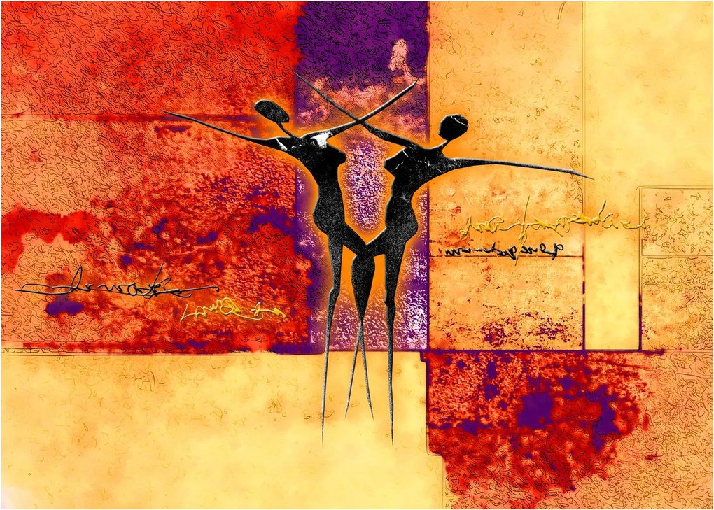 Kép - Afrikai istennő (üvegen) (70x50 cm)