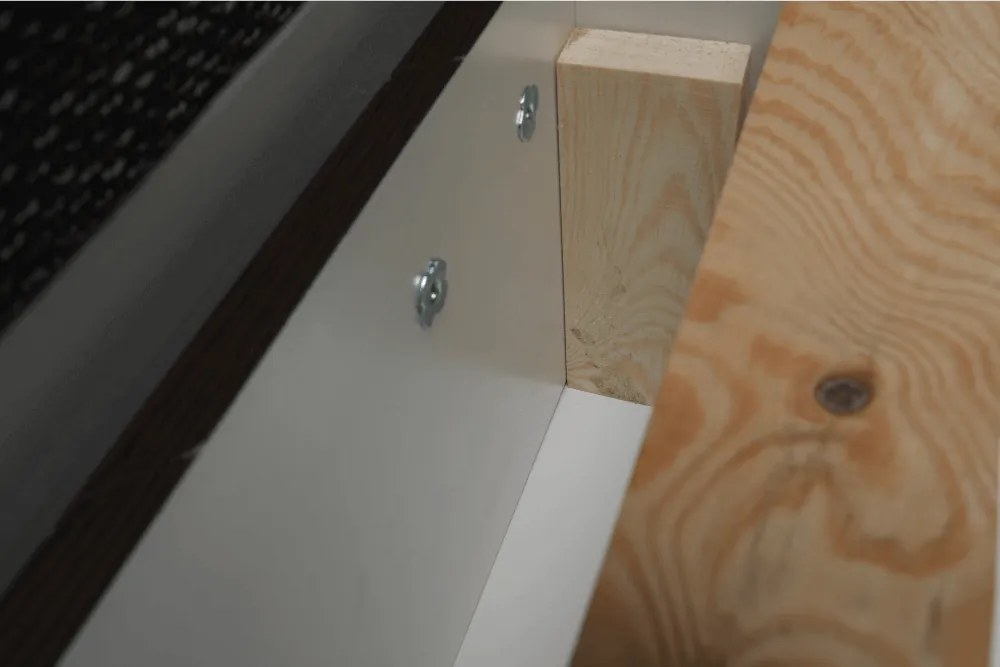 Sarokülőgarnitúra, fekete/fekete melír, TRAMP