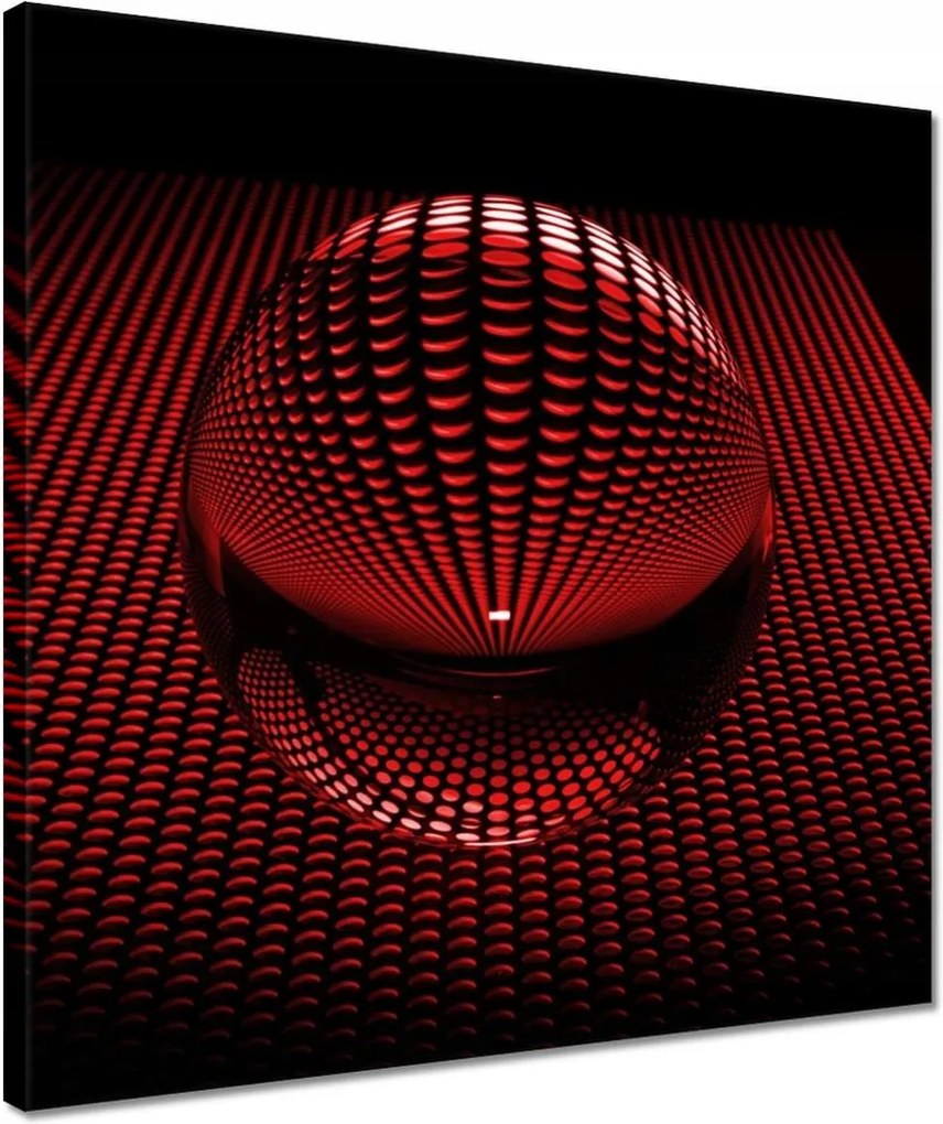 Vászonkép 40x40 Vörös gömb Disco