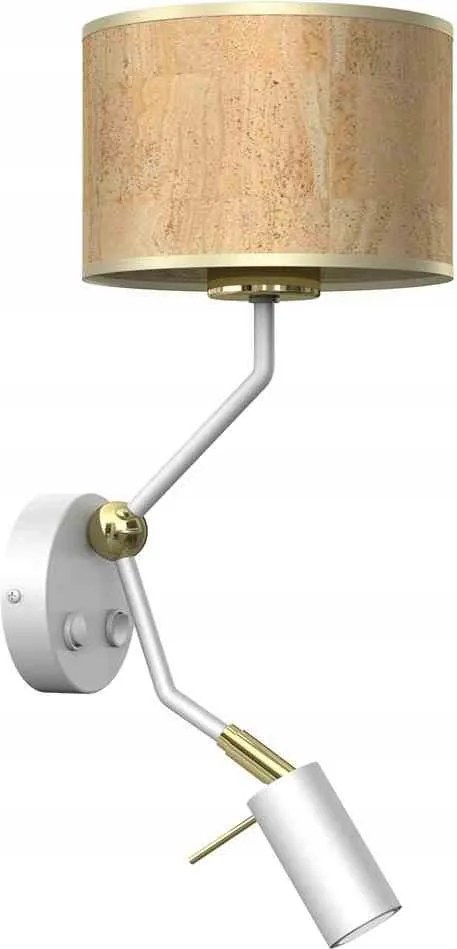 Fali lámpa Cork Milagro 1xE27 fehér/parafa IP20