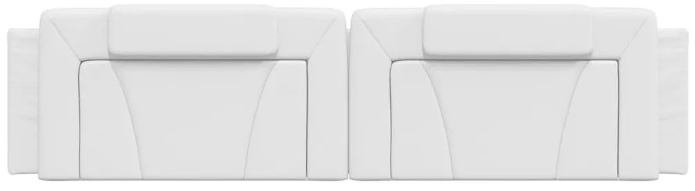 fehér műbőr fejtámla párna Viana 200 cm