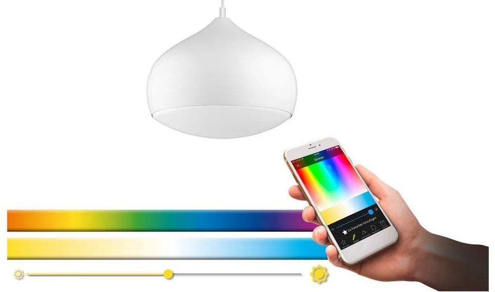 Eglo 98047 - LED RGBW fényerőszabályozható kábellel függesztett csillár COMBA-C LED/18W/230V BT