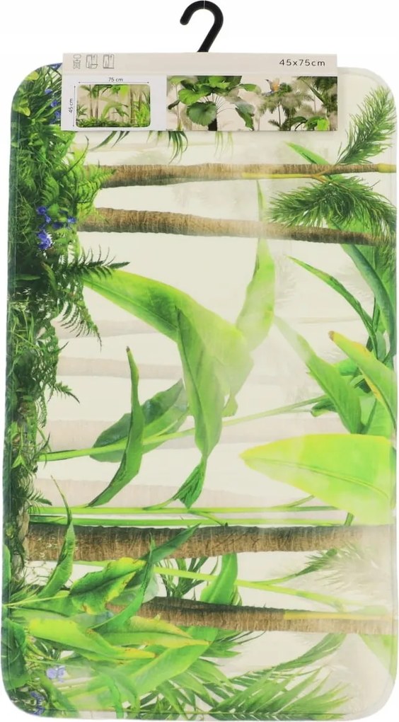 Fürdőszobaszőnyeg 45x75 cm Gyorsan száradó Tropical nedvszívó Tendance szőnyeg