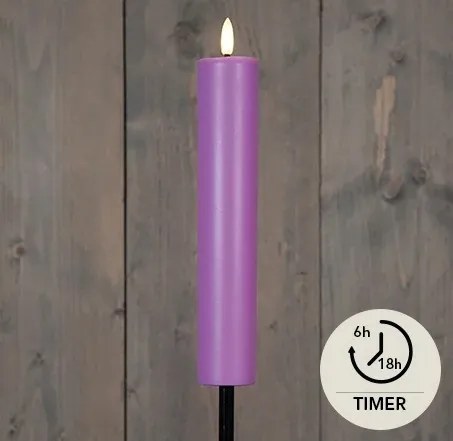Lilac Napelemes Gyertya 21X4CM