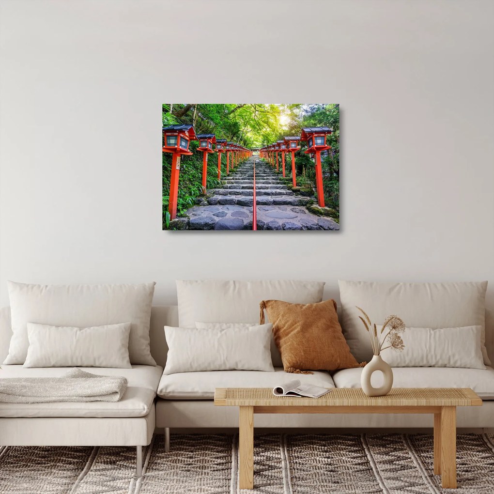 Üveg kép - Kifune szentély (70x50 cm)