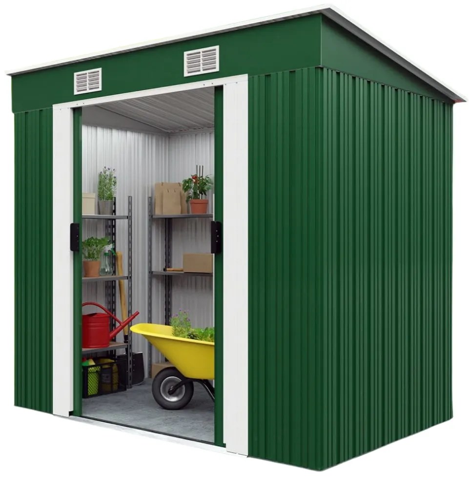 Kerti szerszámosház L, zöld Gardebruk