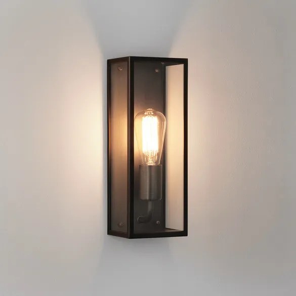 ASTRO LIGHTING 1183018 MESSINA Klasszikus Kültéri Fali Lámpa Barna, Átlátszó E27 IP44