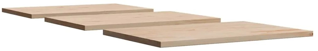 3 db tömör fenyőfa téglalap alakú asztallap 80 x 47 x 1,7 cm