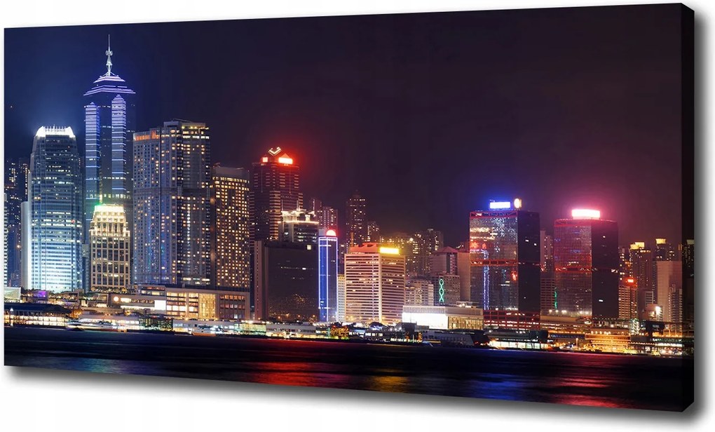 Hongkong éjszaka vászonkép 100x70 cm