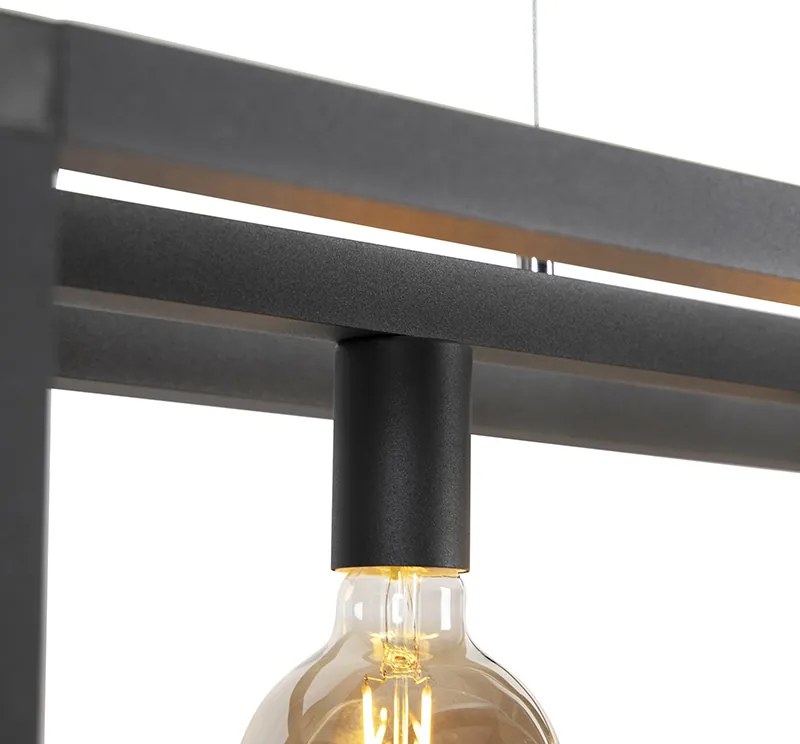 Ipari lógólámpa fekete 4-lámpás - Big Cage