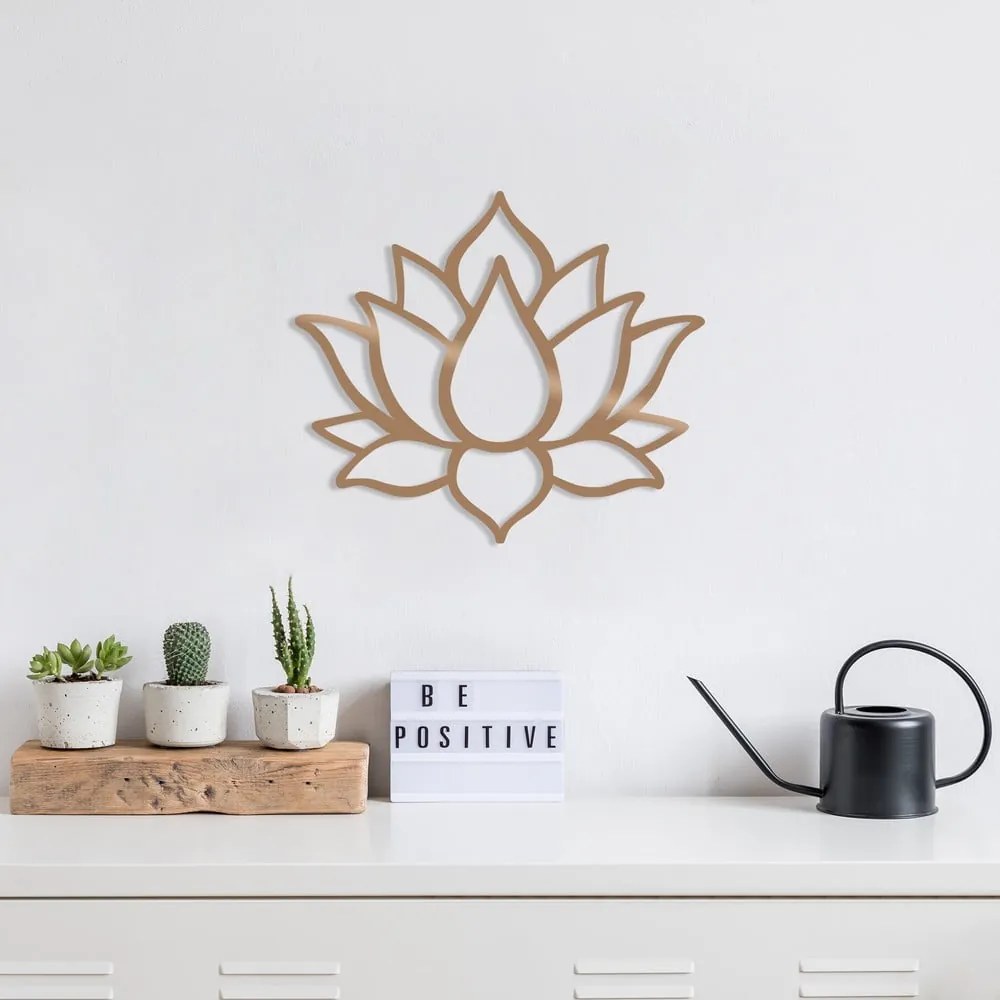 Lotus aranyszínű fali dekoráció - Wallity