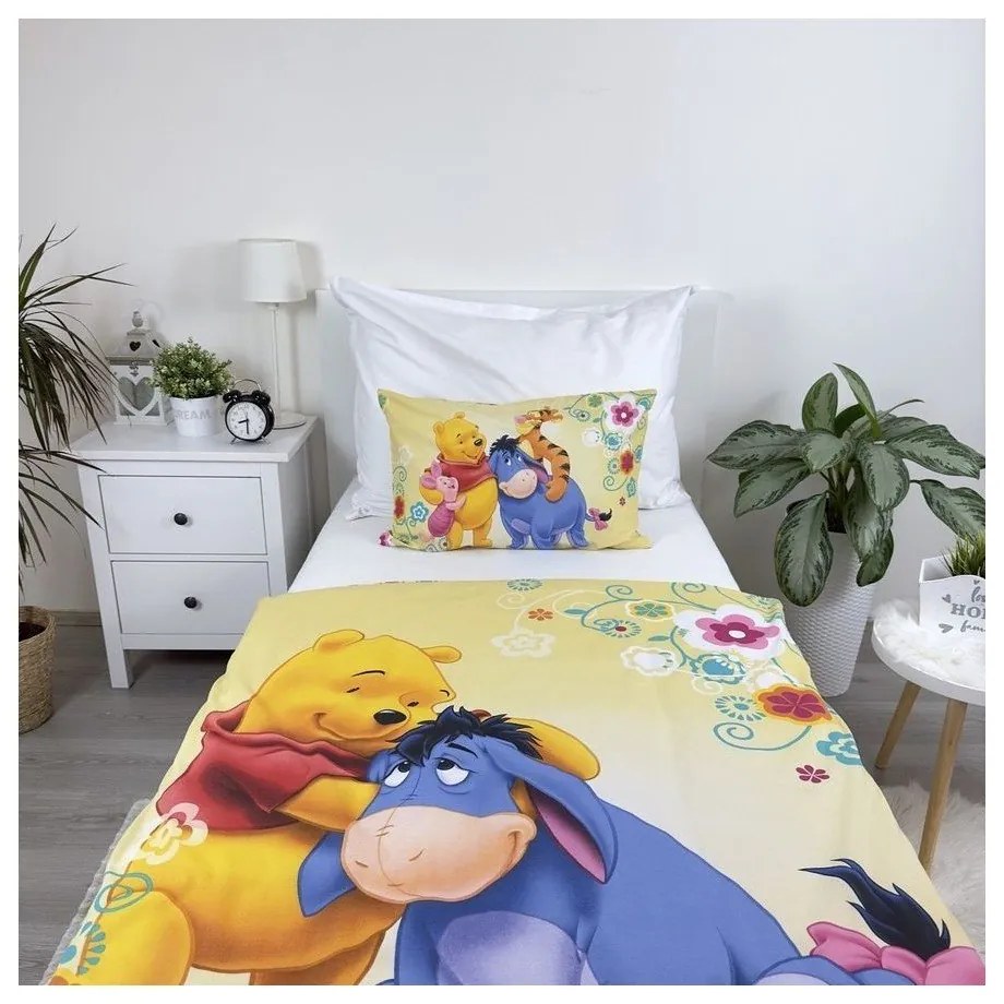 Pamut gyerek ágyneműhuzat babaágyhoz 100x135 cm Winnie-the-Pooh – Jerry Fabrics