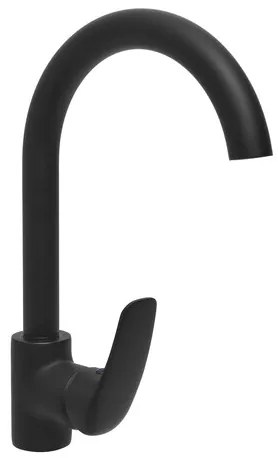 Mosogató csaptelep Ceramia S-Line Pro forgó karral fekete SIKOBSLPRO280C
