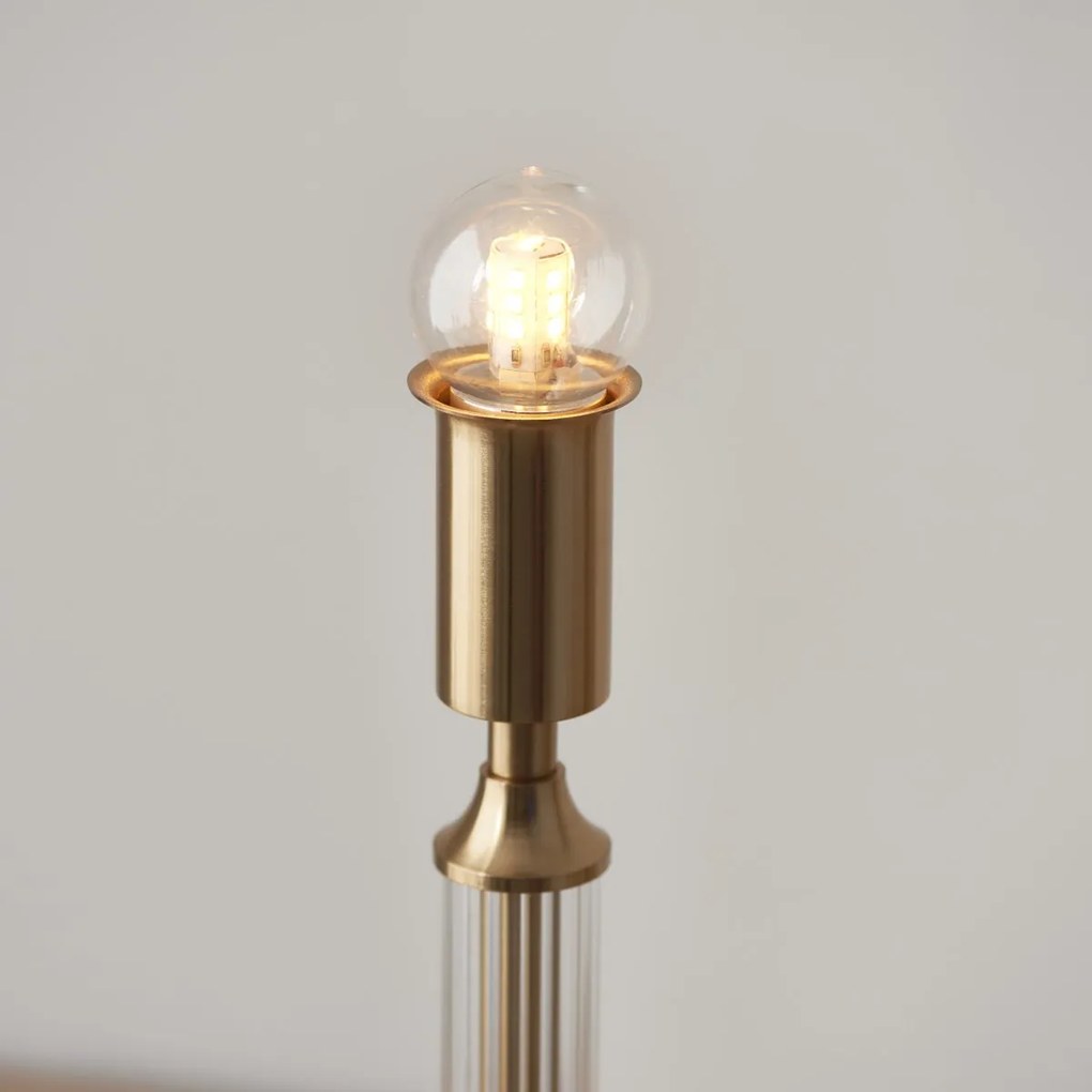 Endon glamour asztali lámpa morton rechargeable sárgaréz átlátszó end110463