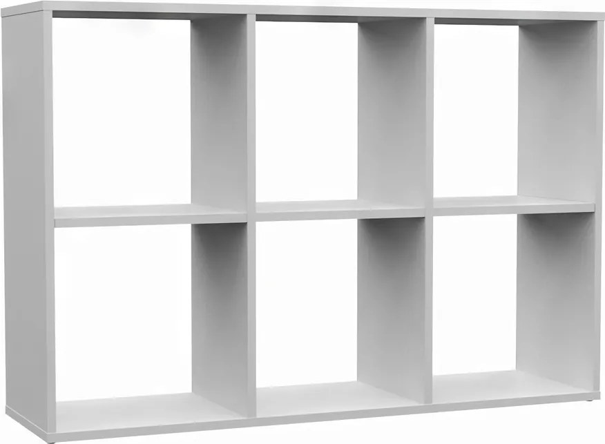 Malax 2x3 polc, fehér