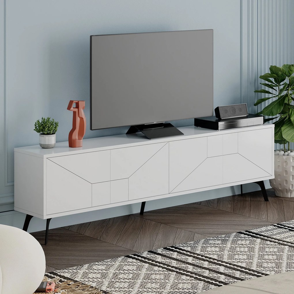 TV asztal/szekrény Duben (fehér). 1073284