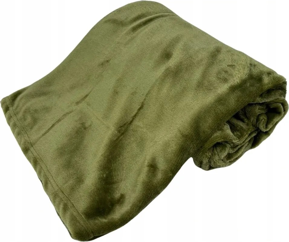 Mikroflanel takaró, olívazöld