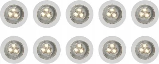 Led lámpa IP67 terasz 10db szemes padló mini fény