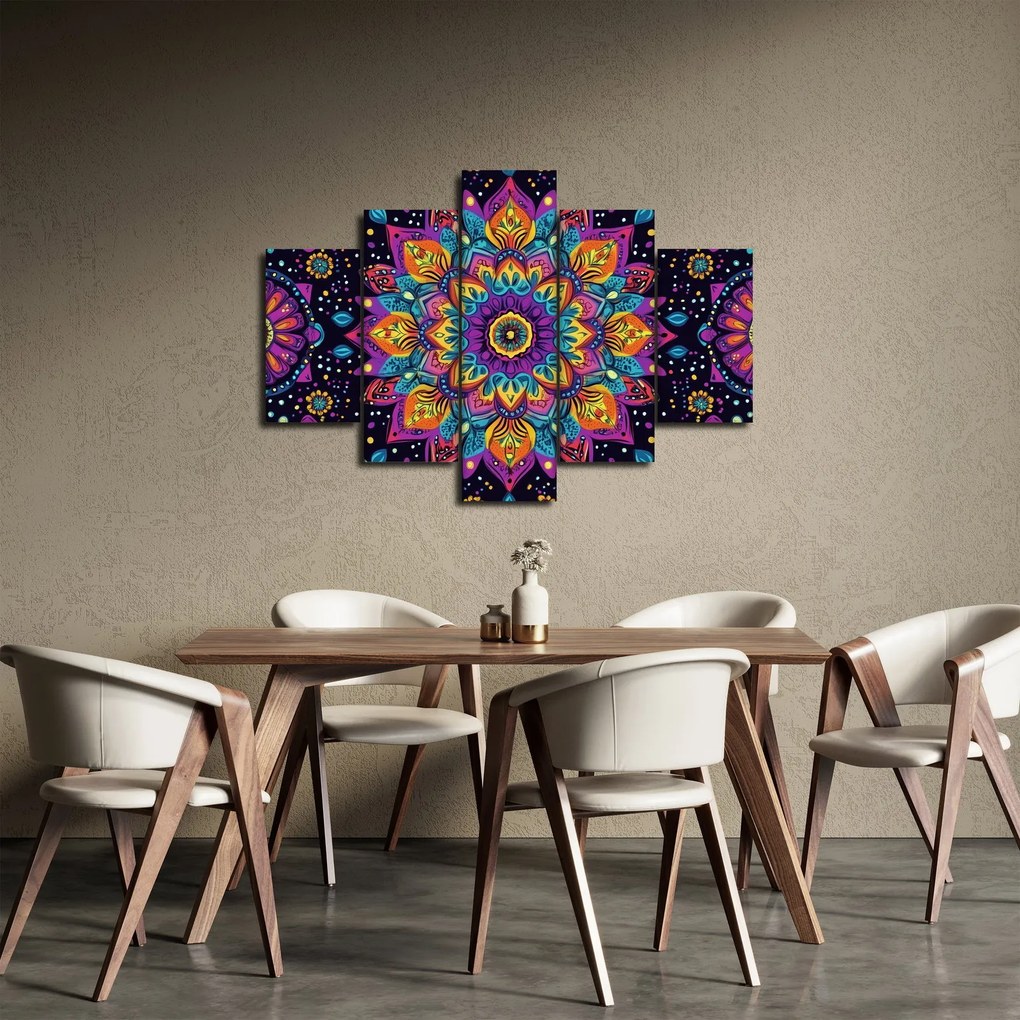 Kép - Kaleidoszkópos mandala (150x105 cm)