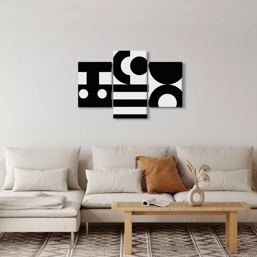 Kép - Geometriai absztrakció N⁰3 (90x60 cm)