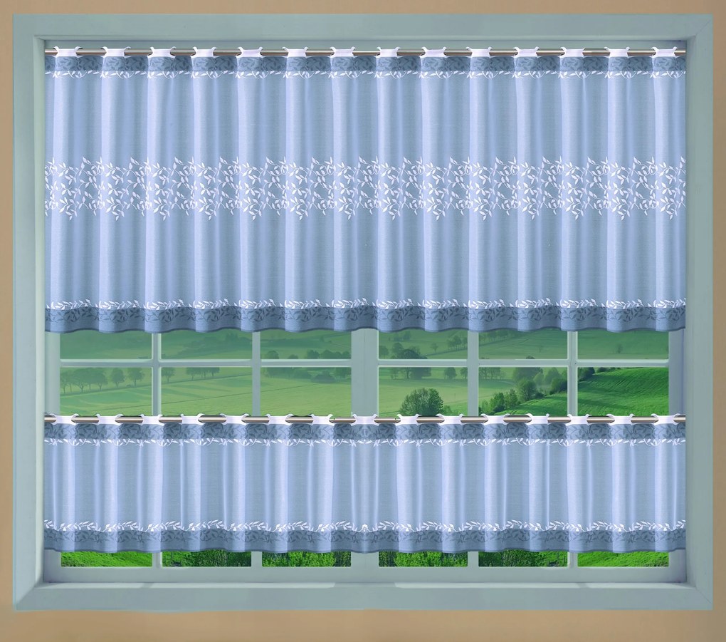 Mg Irigység jacquard 34310 hamu fehér 60cm pol