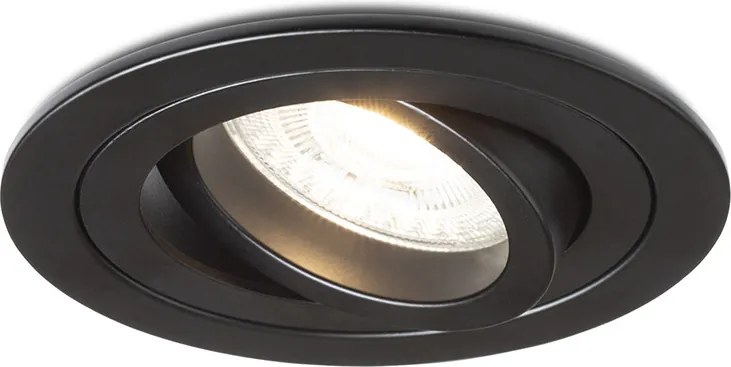 RENDL PASADENA GU10 R süllyesztett lámpa fekete 230V LED GU10 7W