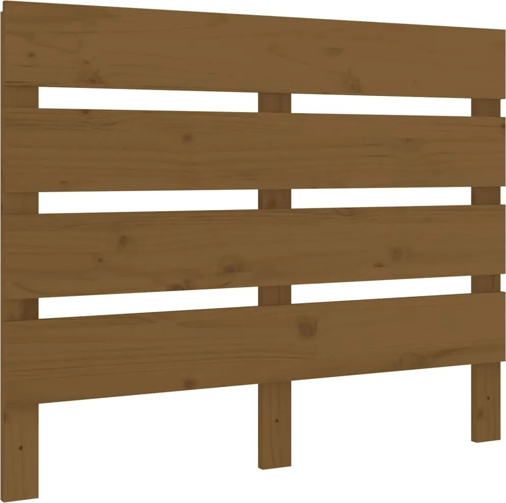 vidaXL mézbarna tömör fenyőfa fejtámla 100x3x80 cm