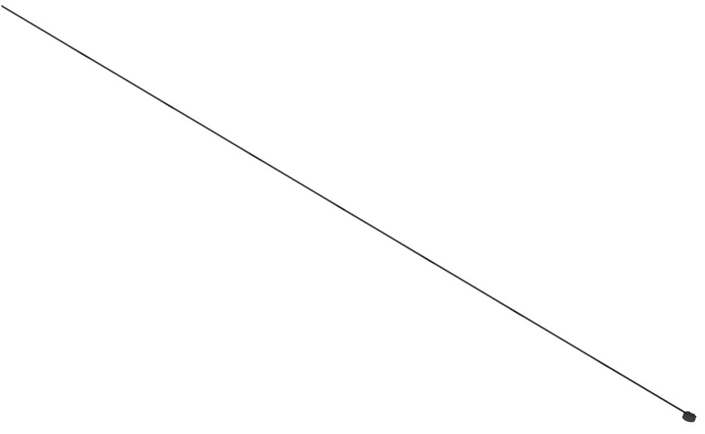 Modern fekete sínrendszer 1 fázisú 800 cm kerek tápegységgel - Magnetic