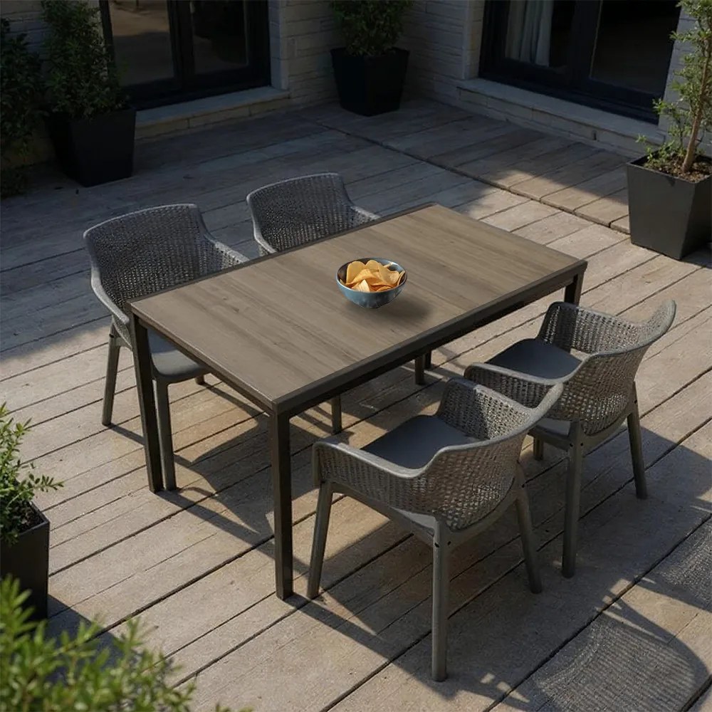 Romen 4+1 kerti bútor garnitúra szett kőris-grafit