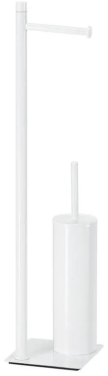 Gedy - TRILLY álló WC-kefe toalettpapírtartóval matt fehér